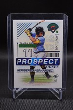 Heriberto Hernandez /49 2024 Panini Prospect Edition Teal Tampa Bay Rays #76