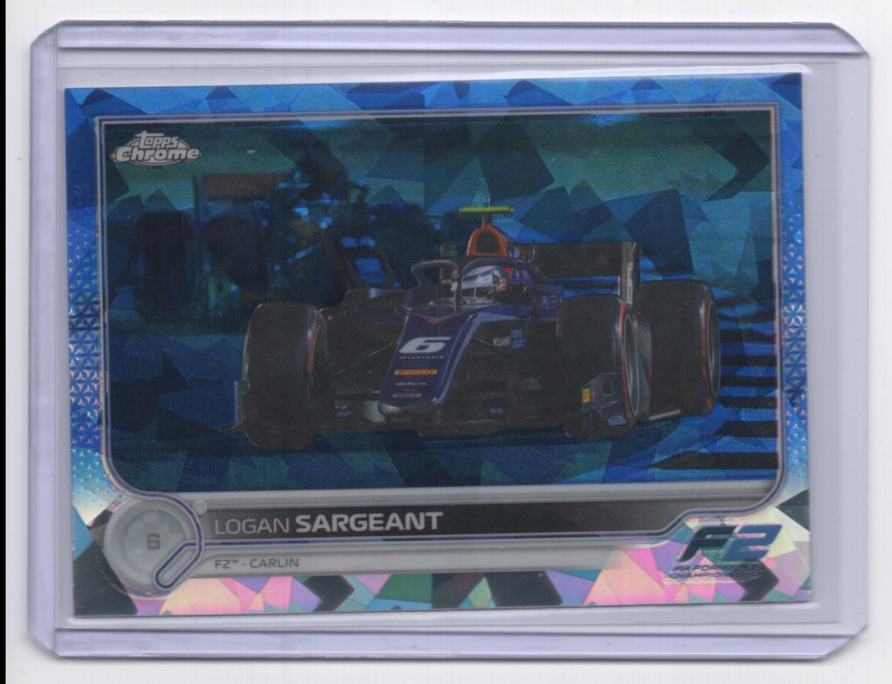 2022 Topps Chrome Formula 1 Sapphire . Logan Sargeant Carlin #134