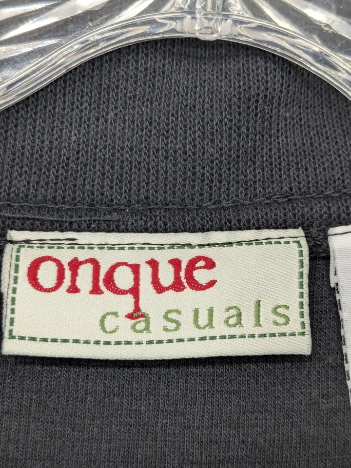 Chaqueta Onque Informals Mujer Mediana Negra Navidad Muñeco de Nieve Gato Santa Cremallera Divertida Foto 4 de 4