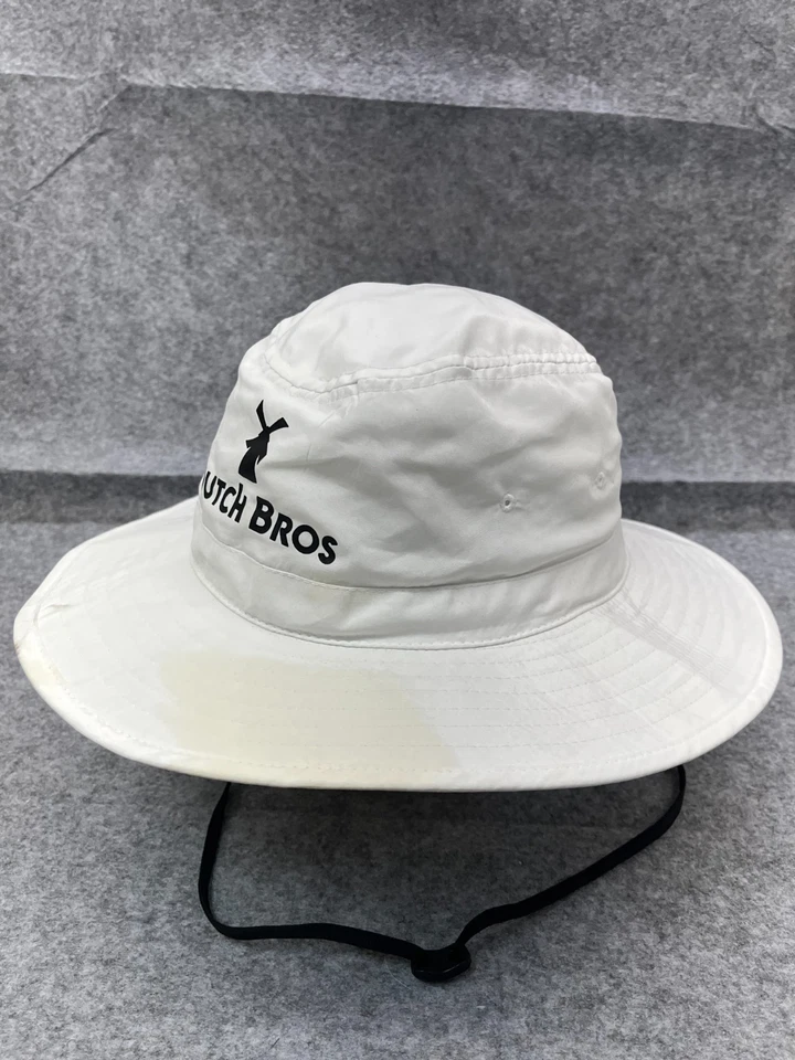 Sombrero cubo café Dutch Bros adulto extra grande blanco 100 % poliéster campamento al aire libre Foto 4 de 4