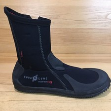 Aqua Lung Mens 5mm SuperZip Ergo Dive Boots, Black, Women's Size 10 Men's size 8