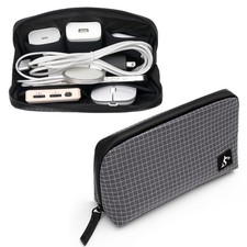 Small Tech Accessory Pouch Cable Organizer Bag, Compact Electronics Travel Ca...