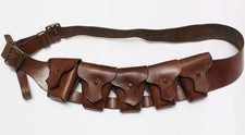 WW1 WW2 1903 PATTERN BRITISH ARMY 303 Lee Enfield LEATHER AMMUNITION BANDOLIER