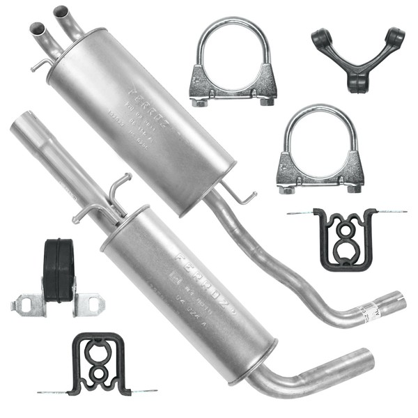 Set Auspuffanlage Auspuff FüR VW Golf 4 IV 1.6 FSI 1.8 2.0 SchräGheck-image