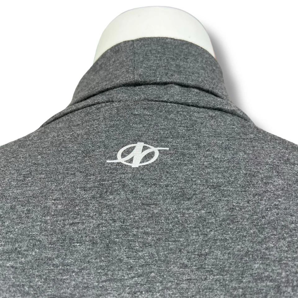 NordicTrack Mujer Imitación Envoltura Atlética Sudadera Pullover Elástica Gris Grande Foto 4 de 4