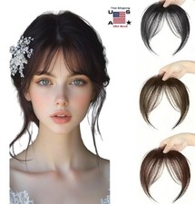 Women Bangs Hair Clip in Bangs Fringe w/ Temples Hairpieces Hair Bangs Extension