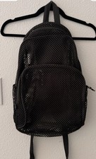 Mesh backpack See Through Back To School Black