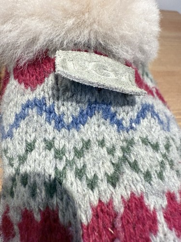 UGG cosy knit slippers, heart print pattern, size uk 6.5 EU39 - Bild 16 von 17