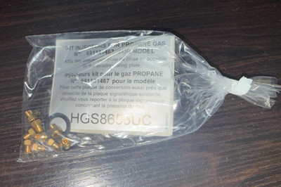 OEM Bosch Gas Range Liquid Gas Nozzle Kit for HGS8655UC/04