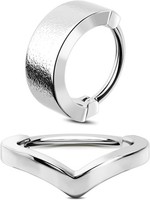 2X 316L Edelstahl Knorpel Ohrpiercing 16G Helix Piercing Schmuck 8Mm Nasenring