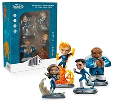 Iron Studios - Fantastic Four: First Steps - MiniCo - Metallic 4 Pack (AE Exclus