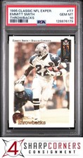 1995 CLASSIC NFL EXPERIENCE THROWBACKS #T7 EMMITT SMITH HOF PSA 10