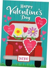 Happy Valentine's Pickup Garden Flag