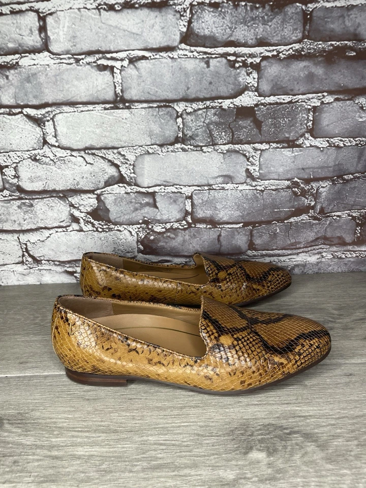 VIONIC Willa Boa Piel de Serpiente Estampado Cuero Mocasines Zapatos Planos Mujer 8.5M EE. UU./40EU Foto 2 de 4