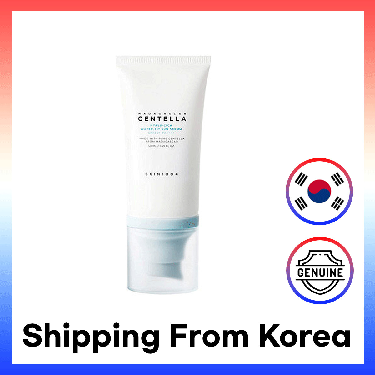 SKIN1004 Madagascar Centella Hyalu-Cica suero solar apto para agua 50 ml FPS50+ PA+++