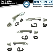 Outside Exterior Door Handle Chrome Front Rear Set of 4 for Chrysler Pacifica