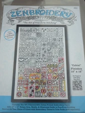 Embroidery Project  Design Works Zenbroidery Cubist #DW4001 Freeform Sew Paint