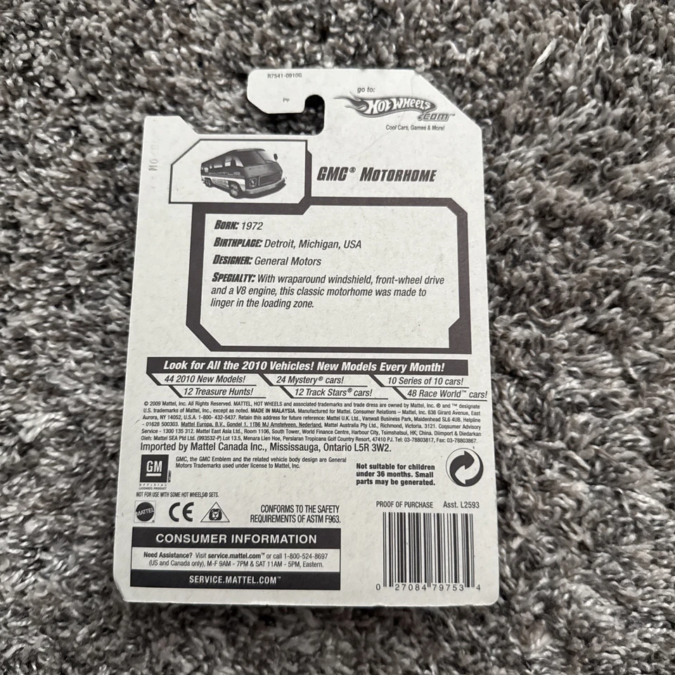 Autocaravana GMC City Works 10 HW Hot Wheels en azul “Shuttle” 5SP #08/10 Foto 2 de 2