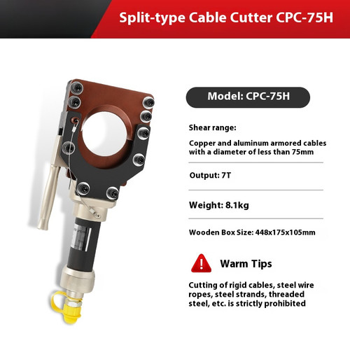 Split-type Hydraulic Cable Cutter for Copper and Aluminum Armored Cables - Picture 11 of 20