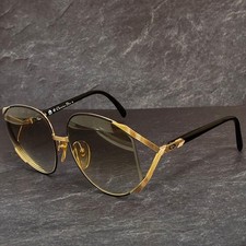 Vintage Christian Dior Sunglasses Gold Tone Frame