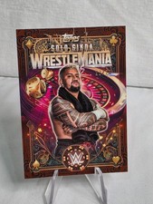 Solo Sikoa 22/25 Topps WWE World Wrestlemania 42 Las Vegas Exclusive 2026 #WM-32
