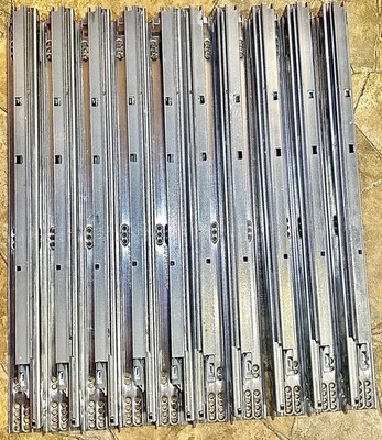 Blum Tandem Plus Self Closing Metal Drawer Slides Silver 21 in, Pack of 5