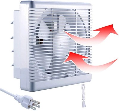 SAILFLO 10 Inch Window Shutter Exhaust Fan with Reversible Airflow, 297CFM 30W W