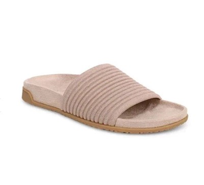 Vionic Evie Knit Slide Sandal Women Orthotic Arch Support Comfort Slip On Shoes