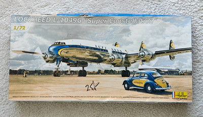 Heller 80391 Lockheed L-1049G Lufthansa 1/72 + Käfer 1/87