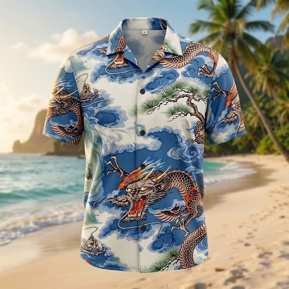 The Boys Season 5 2026 Billy Butcher Japanese Dragon Beach Summer Hawaiian Shirt