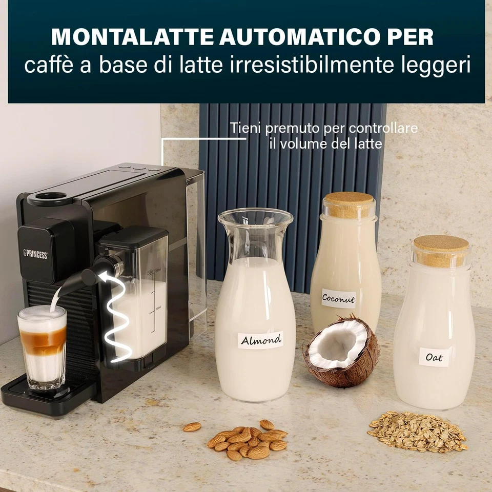 Capsule and Latte Pro Macchina Da Caffè a Capsule, Compatibile Nespresso, Latte  - Immagine 4 di 4