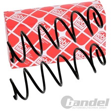 2x FEBI FAHRWERKSFEDER HINTERACHSE LINKS RECHTS für RENAULT LAGUNA III (BT0/1)