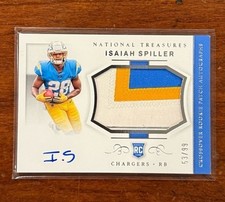 2022 National Treasures Crossover Rookie Patch Auto /99 Isaiah Spiller RPA RC
