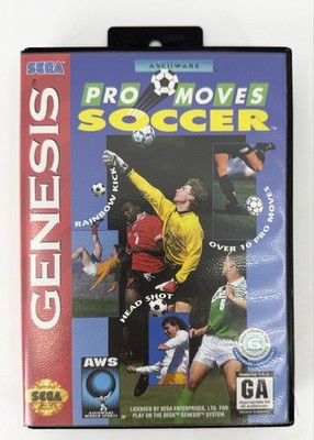 Pro Moves Soccer Sega Genesis Game GA ASCII NTSC-U/C 1993 Cart Case Manual