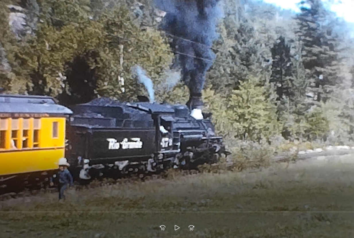 RIO GRANDE RR RAILROAD TRAIN LOCOMOTIVE TRIP CO 8MM HOME Mov