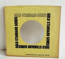RCA Records Company Paper Sleeve 45 RPM Vinyl Gold Standard Series Yellow