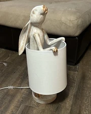 Whimsical Beatrix Bunny Rabbit Accent Table Lamp