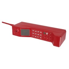 Modèle De Téléphone Portable Rétro En Fer Rouge Idéal Pour La Photographie. ]