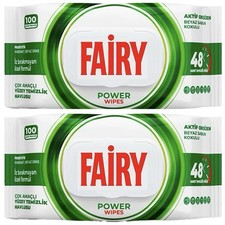 2 x FAIRY ORIGINAL MULTI-SURFACE POWER WET WIPES 100'S VEGAN FREINDLY