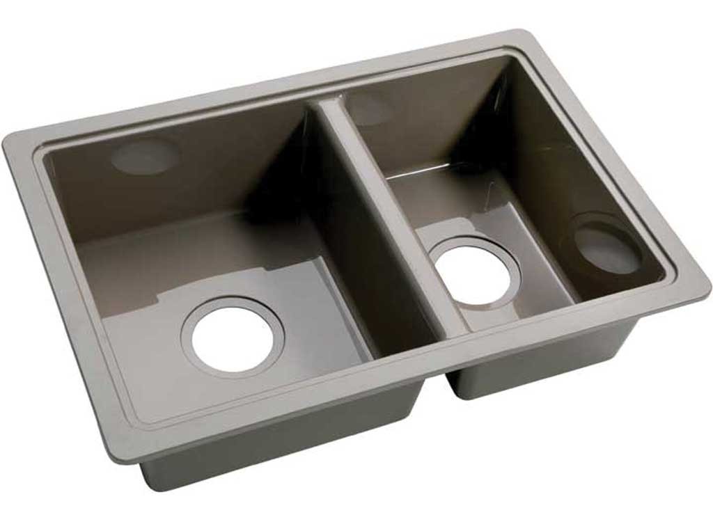 Lippert 808488 25" x 17" Double Bowl Sink - Stainless Steel Color