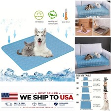 Dog Cooling Mat Pet Cold Bed Machine Washable Small Large Dogs Cats