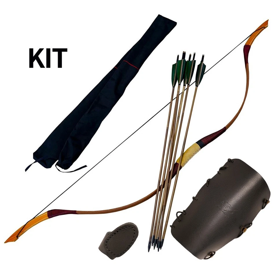 60" Han Bow Siyah Recurve Bow AF Archery Handmade Traditional - Image 4 of 4