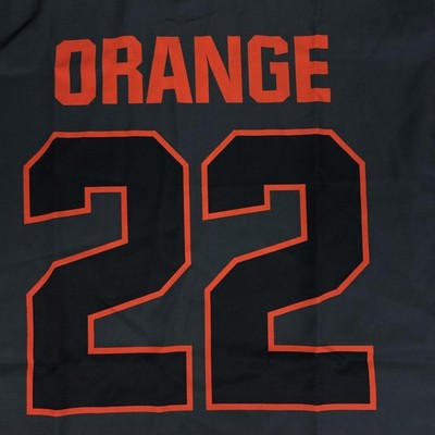 Syracuse Orange Football Jersey Mens Large Gray Orange Nike NCAA