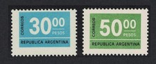 Numeral issue 2v Argentina 1976 MNH SG#1502+1504