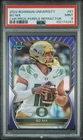 2022 Bowman University Chrome Prospects #61 Bo Nix Purple Refractor PSA 9