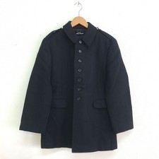 tricot COMME des GARCONS 90's Wool Single Coat AD1998 Soutien Collar Black Y0418