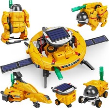 6-in-1 Education Solar Power Robots Toys for Boys,Science Kit for Kids Age 8-12,