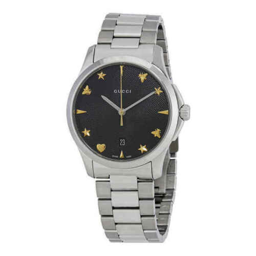 Gucci G-Timeless Quartz Black Dial Unisex Watch YA1264154 | eBay