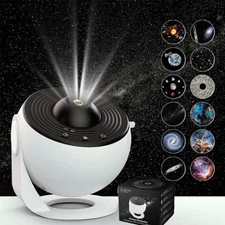 LED Galaxy Projector Starry Night Light Moon Star Sky Nebula Projection Lamp New