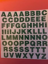 Creative Memories / Mrs. Grossman's NLA Extravagant Sticker - ABC Hunter Green